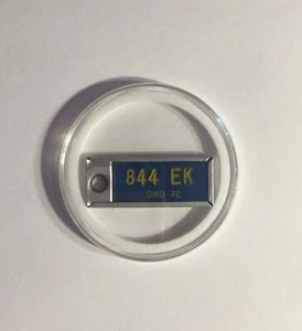 DAV TAG OHIO 1972 (844 EK) Plastic - Picture 1 of 2