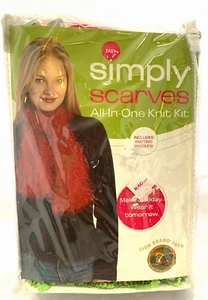 SIMPLY SCARVES ALL IN ONE KNIT KIT - Picture 1 of 6