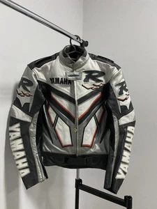 Yamaha Racing Motorbike Leather Jacket MotoGP New Yamaha Motorcycle Biker Jacket - Picture 1 of 5
