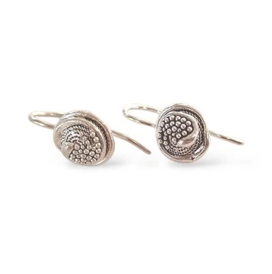 Orecchini Pendenti da Donna Artigianato Filigrana Sarda in Argento - Immagine 1 di 2