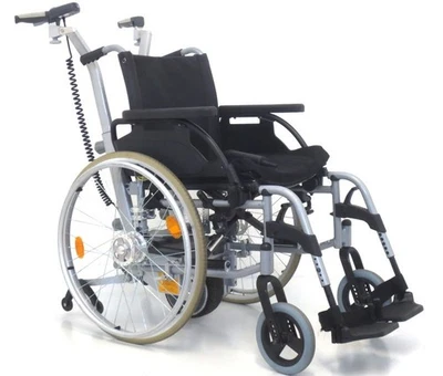 Rollstuhl mit Schiebe/Bremshilfe V 25 mit hochwertigen Sitzkissen ROHO - Bild 1 von 4