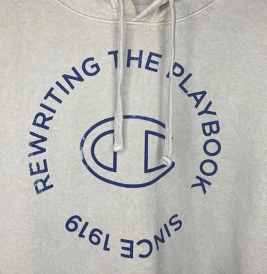 Champion 4XB Mineral Dye Hoodie Autumn Beige Rewriting The Playbook NWT - Image 1 of 4