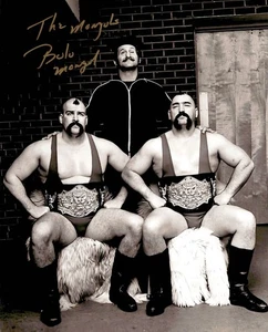 Bolo Mongol Hand Signed Bill Eadie Masked Superstar WWF WWE Wrestling 8X10 Photo - Picture 1 of 5