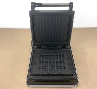 George Foreman GRV6090B Indoor Electric Grill Black Nonstick Removable Plates - Image 1 of 4