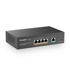 5 Port Gigabit POE Switch, with 4 POE+ Ports 1000Mbps, 78W IEEE802.3af/at, Un... - Picture 1 of 7