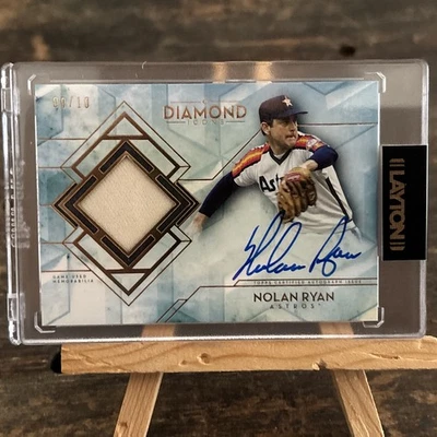 Nolan Ryan 2020 Diamond Icons Autographed Relic 09/10 Astros - Image 1 of 4