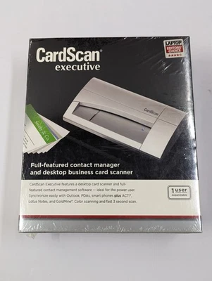 CardScan Executive Desktop Business Card Scanner NEW & SEALED  - Image 1 of 4