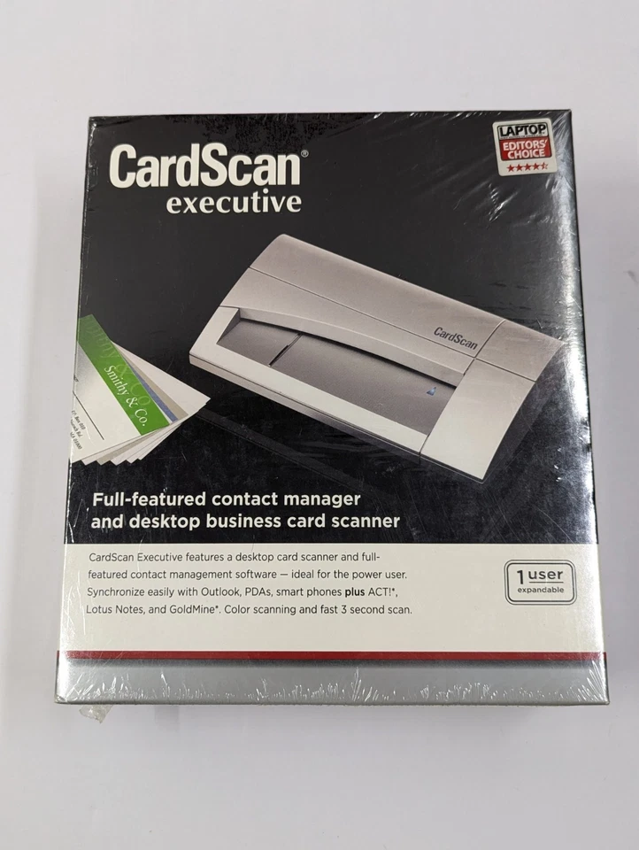 CardScan Executive Desktop Business Card Scanner NEW & SEALED  - Image 1 of 4