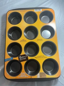 6x Baker's Secret World Kitchen 6-Cup Muffin Pan Nonstick Lot 1075062 New - Picture 1 of 3