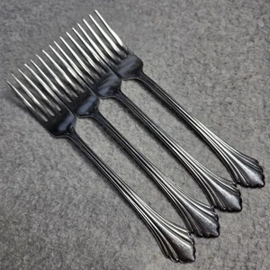 Oneida Distinction Delux Dinner Forks REMBRANDT Glossy Stainless Set Of 4 - Picture 1 of 6