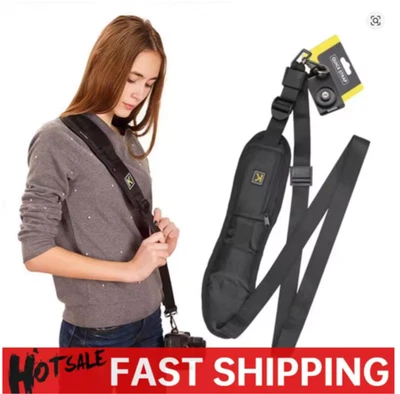 Quick Release Camera Shoulder Strap, Anti-Slip Neck Sling Belt for Canon, Nikon, - Image 1 of 4