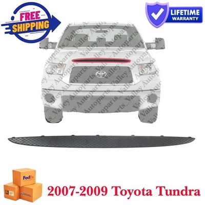 Textured Black Fits 2007-2009 Toyota Tundra New Front Grille Molding 531210C050 - Image 1 of 4