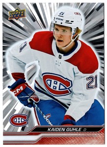 2023-24 Upper Deck Series 1 Outburst Silver KAIDEN GUHLE #97 Montreal Canadiens