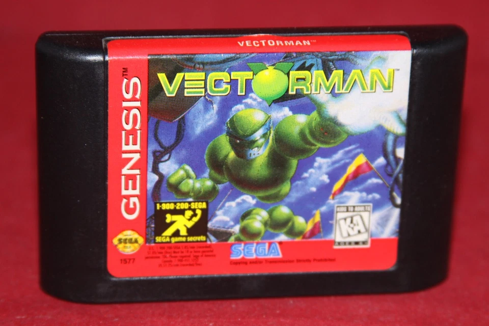 Vectorman (Sega Genesis, 1995) Authentic Game Cartridge. - Image 1 of 1