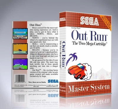 Sega Master System Case - NO GAME - Out Run [OutRun] - Image 1 of 3