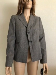 Damen Neu mit Etikett Le Suit grau Zwei-Knopf Jacke Größe 4 - Bild 1 von 4