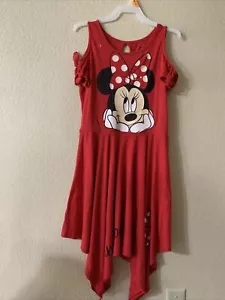 DISNEY MINNIE MOUSE RED GIRLS  Dress M(10/12) - Picture 1 of 10