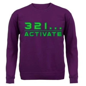 321 Activate - Kids Hoodie / Sweater - Robots TV Show Geek Funny Robot Wars - Picture 1 of 20