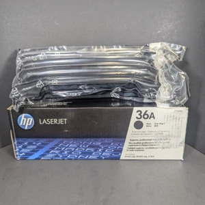 HP 36A CB436A OEM Genuine Black Laserjet Toner Print Cartridge NEW IN OPEN BOX - Picture 1 of 5