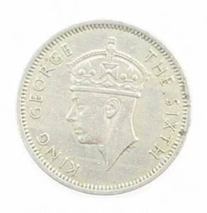 Vintage 1950 Malaya 10 Cent Coin  King George VI - Picture 1 of 2