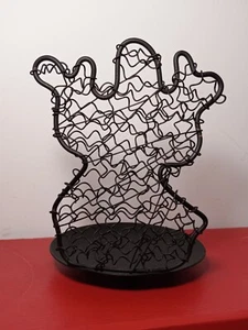 DE COLECCIÓN HALLOWEEN FANTASMA Portavelas Metal Alambre Torcido 3 Mecha 1999 - Imagen 1 de 12