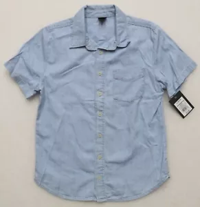 ART CLASS for TARGET GIRL'S SIZE L (10-12) BUTTON FRONT TOP BLUE CHAMBRAY BLOUSE - Picture 1 of 5