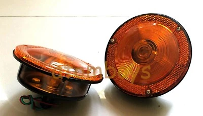 X2 FOR JEEP CJ6 CJ 6 AMBER SIGNAL REAR TAIL LIGHTS NEW - Imagem 1 de 4