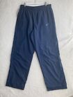Vtg Nike Track Pant Mens Xl Blue Warmups Lined Ankle Zip Heavyweight Read