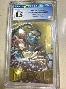 2022 Skybox Marvel Universe Metal Spider-Man #23 π₯ DOCTOR STRANGE YELLOW FX - Picture 1 of 2