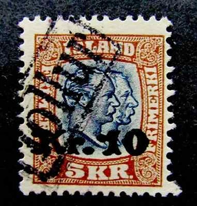 Iceland Stamp*Rare* # 143 Used CV$750 - Picture 1 of 2