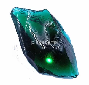 NATURAL CERTIFIED 403 CT TRANSPARENT ROUGH GREEN MOLDAVITE LOOSE GEMSTONE 4SUW - Picture 1 of 10