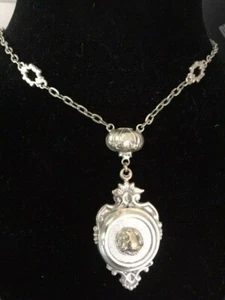 COLLAR DE PLATA ESTERLINA GÓTICO PERUZZI RENACIMIENTO ITALIANO De colección - Imagen 1 de 12