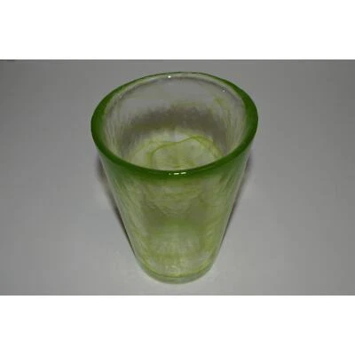 Kosta Boda Sweden Green Swirl Glass Vase, Ulrica Hydman Vallien Mine Design - Image 1 of 4