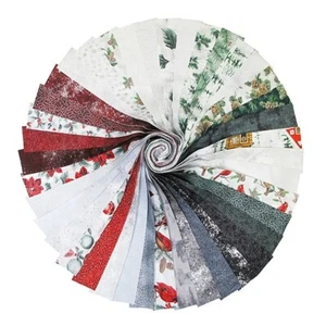 Hoffman Jingle Pop 11 silber metallic 2,5" Streifen Baumwolle Stoff Vorschnitte M209.27 - Bild 1 von 1