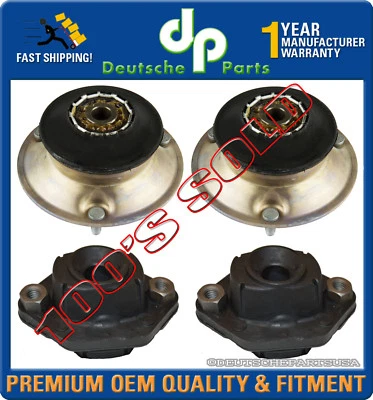 Juego de 4 soportes de montaje de puntal amortiguador inferior delantero + trasero para BMW E82 E88 E90 Foto 1 de 3