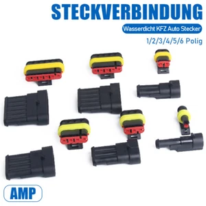 Automotive Plug Connector 1 2 3 4 5 6Pin Connector Auto Waterproof Cable - Picture 1 of 29