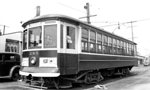 5B886 RP 1952 BC ELECTRIC RAILROAD CAR #295 FAIRVIEW SIGN - Bild 1 von 1