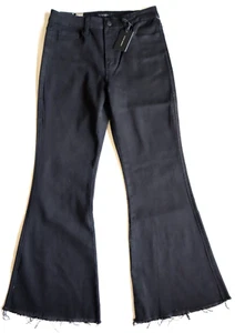 Flying Monkey Buckle Damen 69 $ hoch geschnitten ausgestellt Stretch Jeans schwarz Größe 28 x 34 - Bild 1 von 5