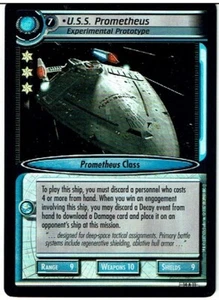 STAR TREK CCG 2E LO QUE DEJAS ATRÁS LÁMINA DE ARCHIVO 14A11 EE. UU. PROMETHEUS ex - Imagen 1 de 1