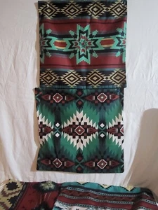 Western style Native prints couch double sided Pillow cases lot of 4 With Zipper - Picture 1 of 18