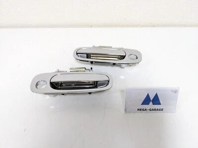 Juego de manija de puerta exterior cromada izquierda+derecha Toyota MR2 Spyder ZZW30 genuino Foto 1 de 4