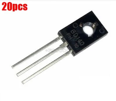 20Pcs BD140 TO-126 Pnp 80V 1.5A Power Transistor pq - Image 1 of 2