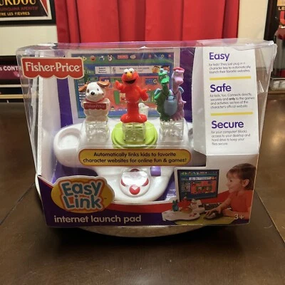 2007 Fisher-Price "EASY LINK" (INTERNET LAUNCH PAD) Elmo & Dragon Tales Computer - Image 1 of 4