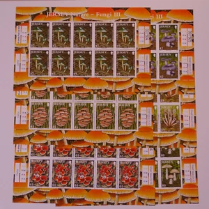Jersey 2009 Fungi III mushrooms sheets of 10 set SG 1464-1469 MNH mint - Picture 1 of 1