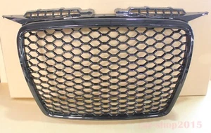 Fit for 2005-2008 Audi A3 8P Front Bumper Grille Glossy Black R Look - Foto 1 di 5