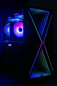 Intel i5-12400F, 16GB RAM, 500GB SSD, RTX 3070 8GB - BLACK RGB Gaming PC - Picture 1 of 4