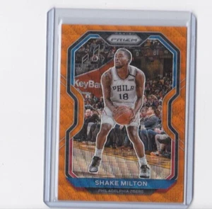 SHAKE MILTON 20-21 PANINI PRIZM ORANGE WAVE PRIZM PARALLEL CARD-SERIAL #'D/60 - Picture 1 of 24