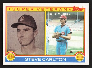 Steve Carlton 1983 Topps Super Veteran #71 Phillies {0524