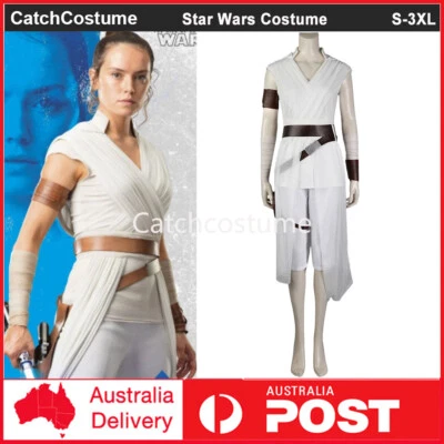 Star Wars The Rise of Skywalker Rey Costume Full Set Women Halloween Cosplay - Image 1 of 4