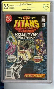 NEW TEEN TITANS #7 CBCS SS 8.5 "VERIFIED SIGNATURE GEORGE PEREZ" - Picture 1 of 2